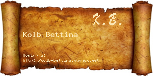 Kolb Bettina névjegykártya